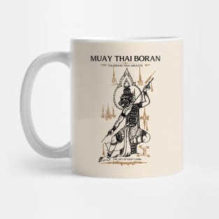 Vintage Muay Thai Boxing Tattoo The Hermit Mug